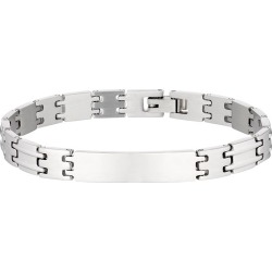 Stainless Steel Ridge Link ID Bracelet