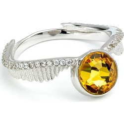 Harry Potter Silver & Swarovski Golden Snitch Ring - Small