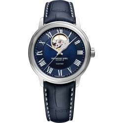 Raymond Weil Maestro Men's Blue Leather Strap Watch
