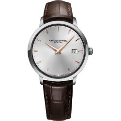 Raymond Weil Toccata Men's Brown Leather Strap Watch