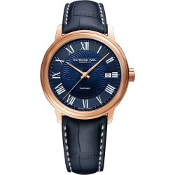 Raymond Weil Maestro Men's Blue Leather Strap Watch