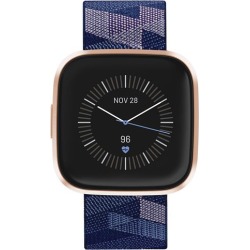 Fitbit Versa 2 Special Edition Navy & Pink Strap Smart Watch