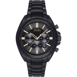 BOSS Driver Men's Black Ion-Plated Bracelet Watch