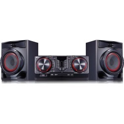 Mini System LG X Boom CJ44 440W RMS com Multi Bluetooth Dual USB Karaokê e Auto DJ - Bivolt