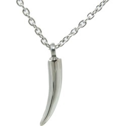 Stainless Steel Tooth Cremation Pendant, Jewelry Gray