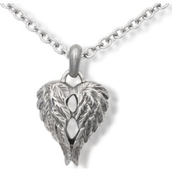 Companion Cremation Pendant - Angel Wings, Jewelry Green
