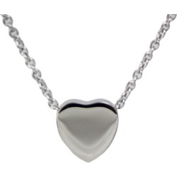 Stainless Steel Heart Cremation Pendant, Jewelry Gray