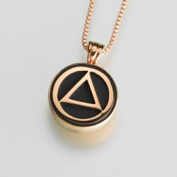 Golden Serenity Cremation Pendant, Jewelry Yellow
