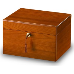Yorkshire Oak Wooden Cremation Urn and Memory Box - Devotion Brown, Urns for Ashes