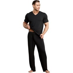 Male Power Bamboo Tee Shirt Black Large