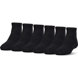 Under Armour Kids' UA Charged Quarter Socks - 6 Pack