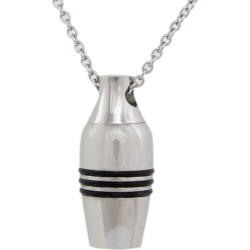 Stainless Steel Cremation Urn Pendant, Jewelry Gray, Urns for Ashes