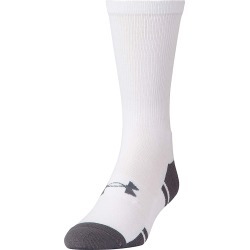 Under Armour Men's Resistor III Crew Socks - 6 Pack White/Graphite One Size