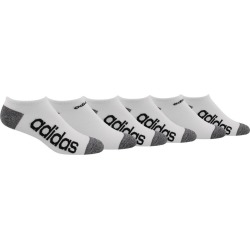 Adidas Men's Mens Linear No Show 6-Pack Socks