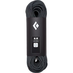 Black Diamond 6.0 MM Static Rope Black 65m