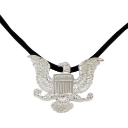 Sterling Silver Military Eagle Cremation Pendant, Jewelry Gray