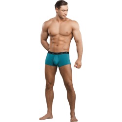 Male Power Bamboo Pouch Enhancer Mini Short Teal Large