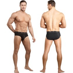 Male Power Bamboo Thruster Bikini Black Large