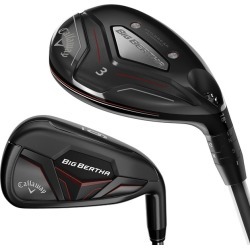 Callaway Golf- LH Big Bertha OS Combo Irons #3, #4 Hybrids, 5-PW Stiff Flex (Left Handed)