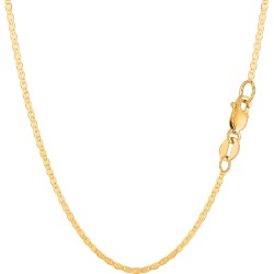 14k Yellow Gold Mariner Link Chain Bracelet, 1.7mm, 10"