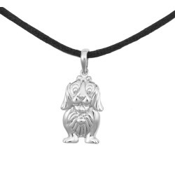 Dachshund Cremation Pendant - Sterling Silver, Jewelry Gray