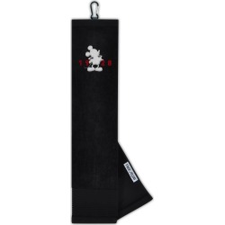 Team Effort Golf Disney Mickey Mouse Face/Club Tri-Fold Embroidered Towel
