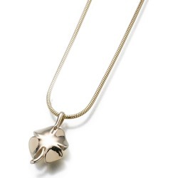 Golden Clover Cremation Pendant, Jewelry Yellow