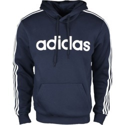 Adidas- Essential 3 Stripe Hoodie Legend Ink/White Size Medium