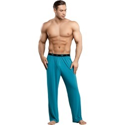 Male Power Bamboo Lounge Pant Teal Large