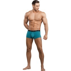 Male Power Bamboo Pouch Enhancer Mini Short Teal Extra Large (XL)