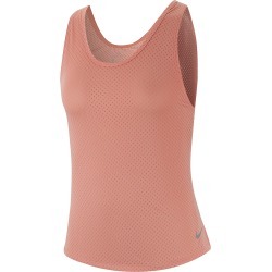 Women's Nike Miler Breathe Tank - Color: Pink Quartz/Reflective - Size: L