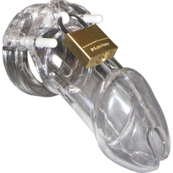 CB6000 Clear Male Chastity Cage Device Clear
