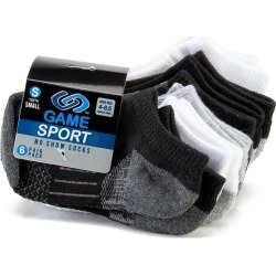 TCK Kids' Game Sport No Show Socks - 6 Pack