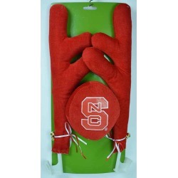 NC State 16.5 Fabric and Plastic Car Antler Set