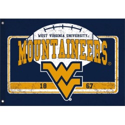 West Virginia University Linen Estate Flag