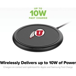 Mophie Black Wireless Devices with Utah Utes logo