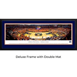 Auburn Tigers Basketball - Double Mat- Deluxe Framed Panoramic Print