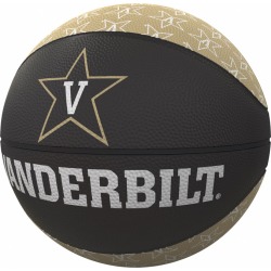 Vanderbilt Repeating Logo Mini-Size Rubber Basketball