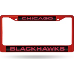 Rico Blackhawks Red Laser Colored Chrome Auto Frame