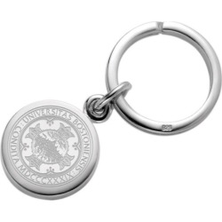 Boston University Sterling Silver Insignia Key Ring by M.LaHart & Co.