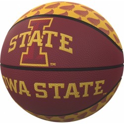 IA State Repeating Logo Mini-Size Rubber Basketball