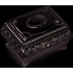 Silver-plated Floral Jewelry Box