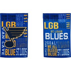 St Louis Blues Fan Rules ES Garden Flag