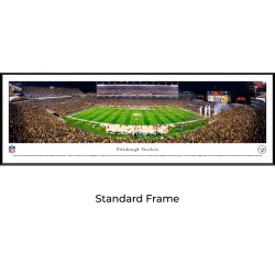 Pittsburgh Steelers Football (Night) - Standard Framed Panoramic Print