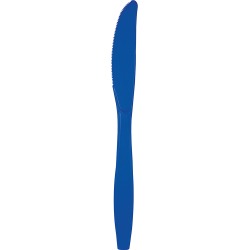 Cobalt Blue Plastic Knives - 50 Count