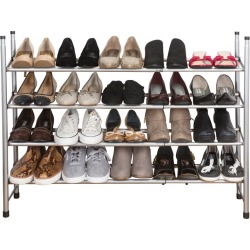 Simplify 4 Tier Expandable Shoe Rack
