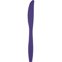 Purple Plastic Knives - 50 Count