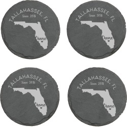 Home State Slate Round Coasters- Florida