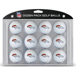 12 Pack Golf Balls Denver Broncos