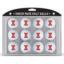 12 Pack Golf Balls Illinois Fighting Illini
